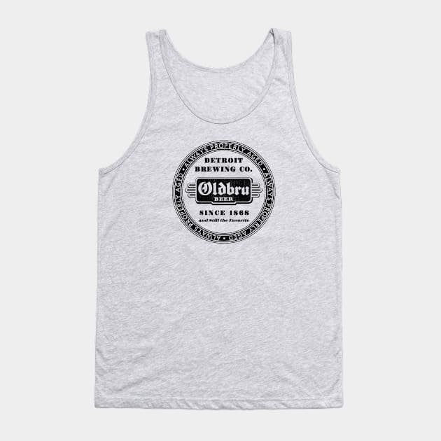 Retro Beer - Oldbru Detroit Brewing Co. Tank Top by Allegedly